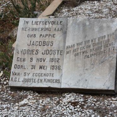 JOOSTE Jacobus Andries 1882-1936