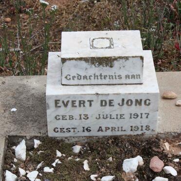 JONG Evert, de 1917-1918