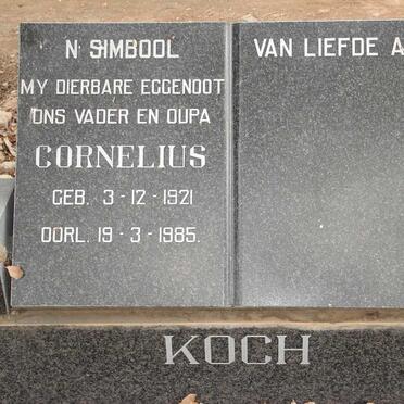KOCH Cornelius 1921-1985