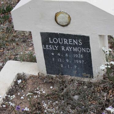 LOURENS Lesly Raymond 1926-1997