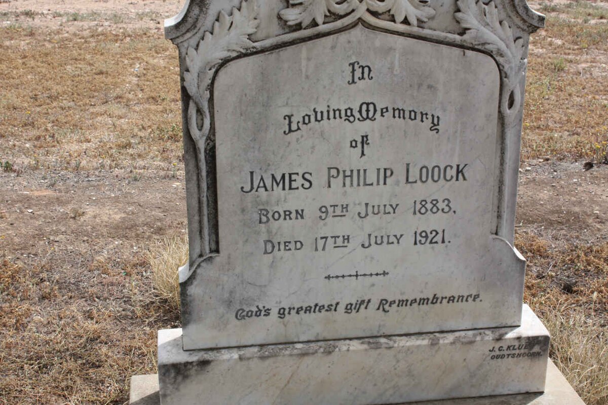 LOOCK James Philip 1883-1921