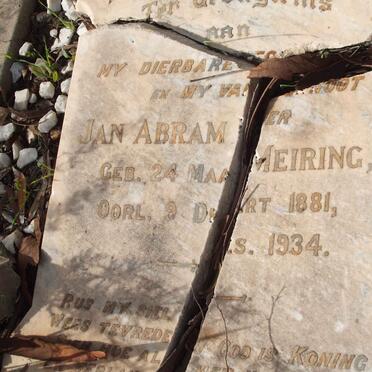 MEIRING Jan Abram 1881-1934