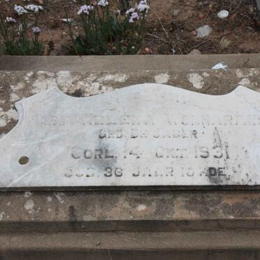 MARAIS Maria Helena nee DE JAGER -1931