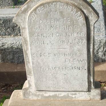 MEIRING W.J. 1866-1937