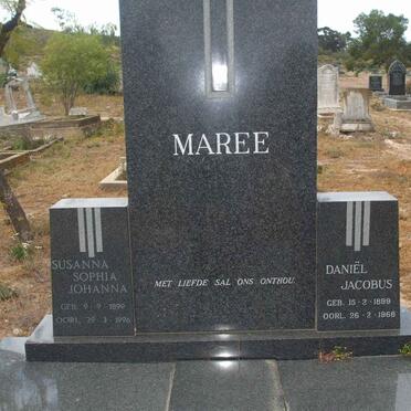 MAREE Daniel Jacobus 1899-1968 &amp; Susanna Sophia Johanna 1899-1996