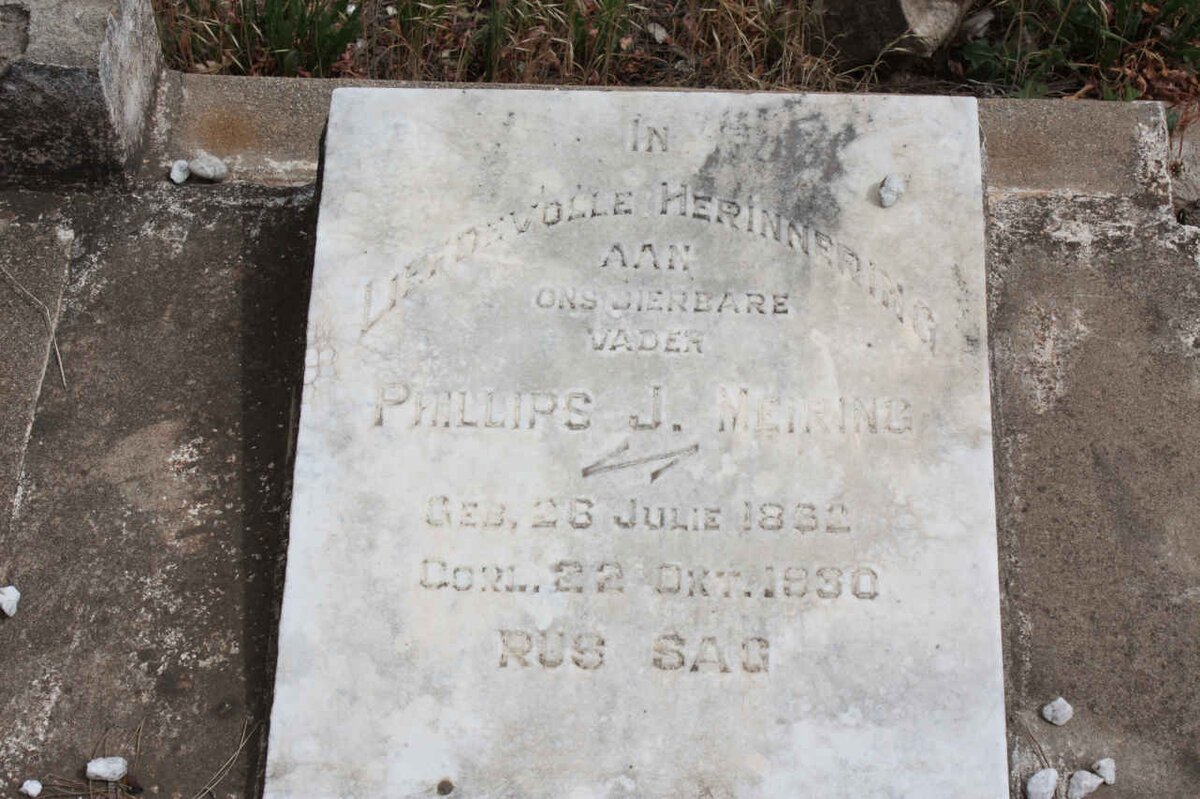 MEIRING Phillips J. 18?2-1930