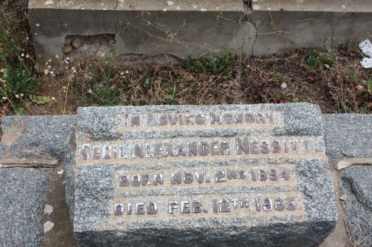 NESBITT Cecil Alexander 1894-1935