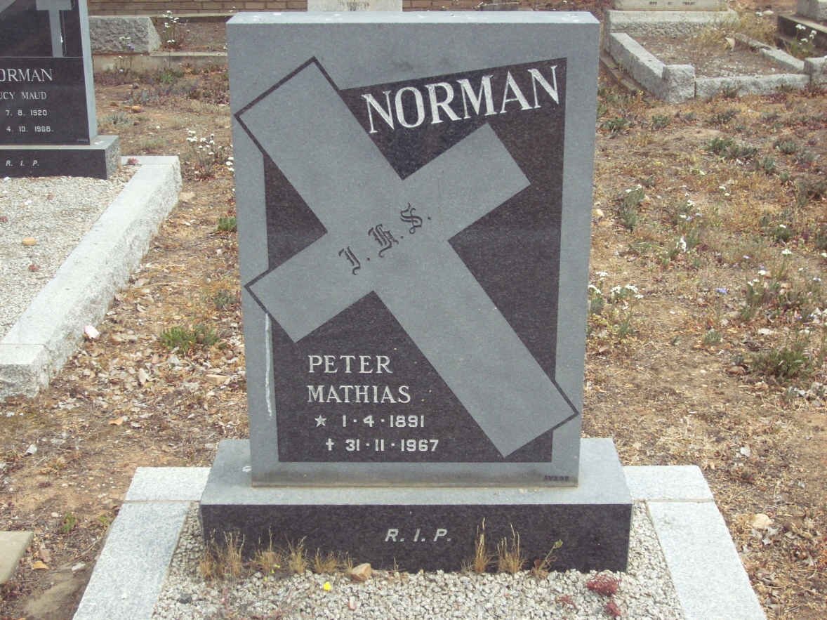NORMAN Peter Mathias 1891-1967