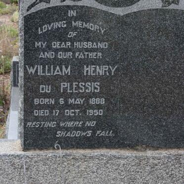 PLESSIS William Henry, du 1888-1950