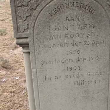 ROOYEN Jan Harm, van 1850-1907