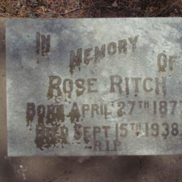 RITCH Rose 1877-1938