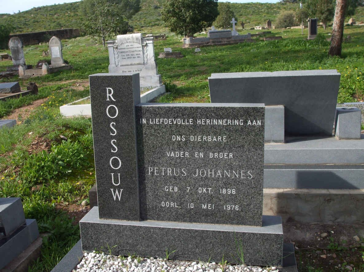 ROSSOUW Petrus Johannes 1896-1976