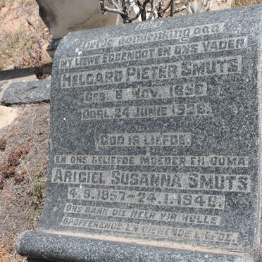 SMUTS Helgard Pieter 1856-1928 &amp; Arigiel Susanna 1857-1946