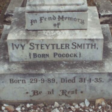 SMITH Ivy Steytler nee POCOCK 1889-1935