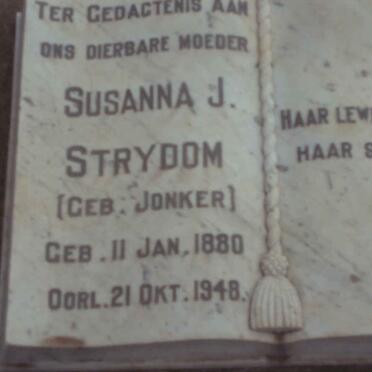 STRYDOM Susanna J. nee JONKER 1880-1948