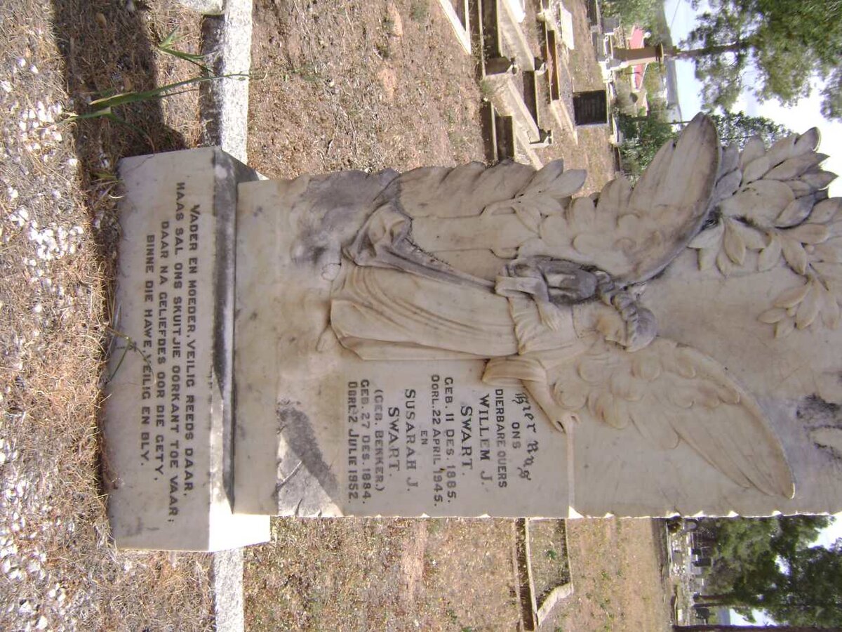 SWART Willem J. 1885-1945 &amp; Susarah J. BEKKER 1884-1952