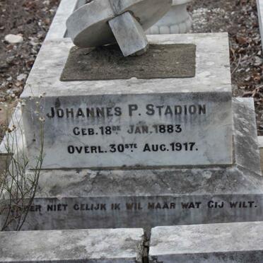 STADION Johannes P.1883-1917
