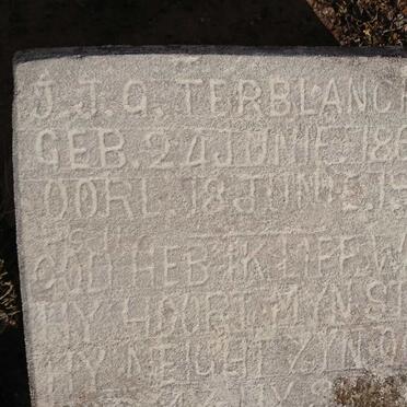 TERBLANCHE J.J.G. 1861-1939