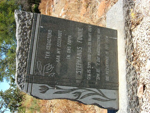 FOURIE Stephanus 1888-1964