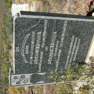 FOURIE Sarel D. 1872-1921 &amp; Sarah M. FOURIE 1877-1943