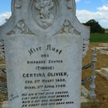 OLIVIER Gertina 1880-1900