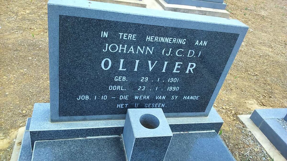 OLIVIER J.C.D. 1901-1990