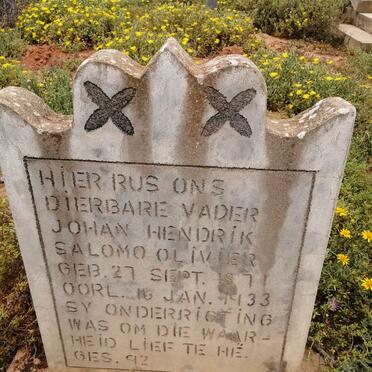 OLIVIER Johan Hendrik Salomo 1871-1933