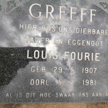 GREEFF Louis Fourie 1907-1981