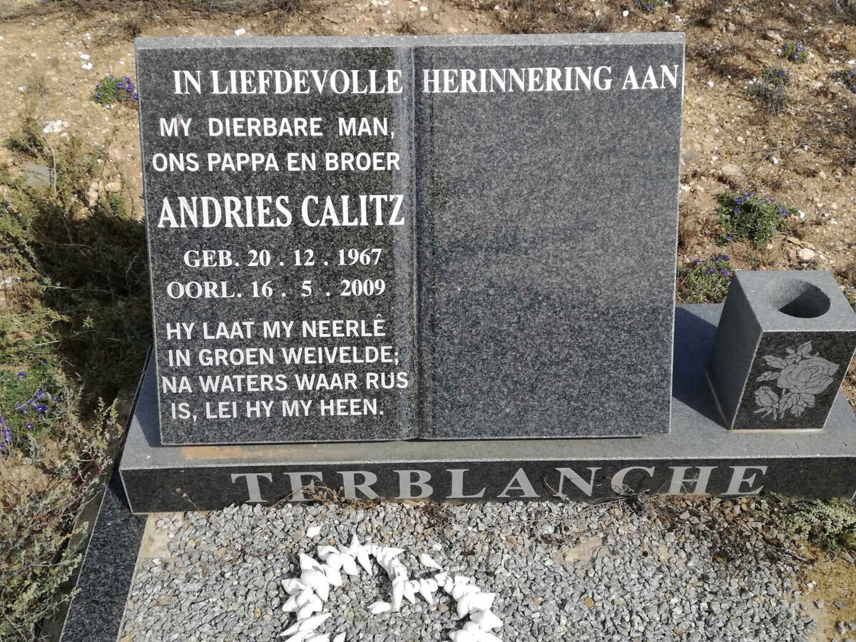 TERBLANCHE Andries Calitz 1967-2009