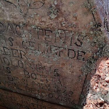 BOTHA Bartholomeus Petrus 1863-1896