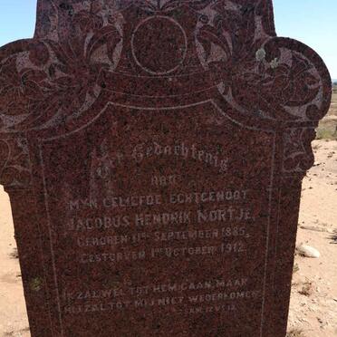 NORTJE Jacobus Hendrik 1885-1912