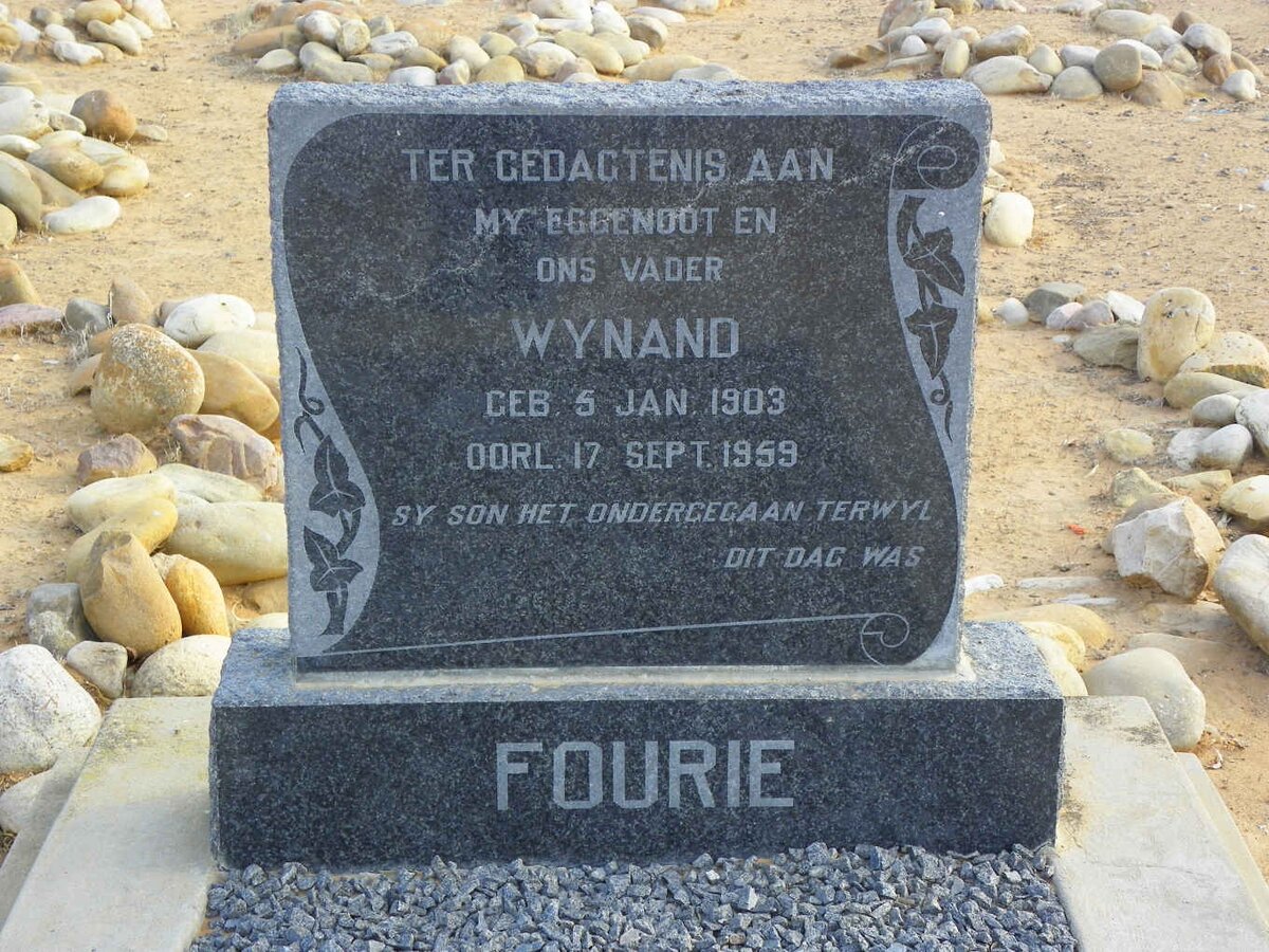 FOURIE Wynand 1903-1959