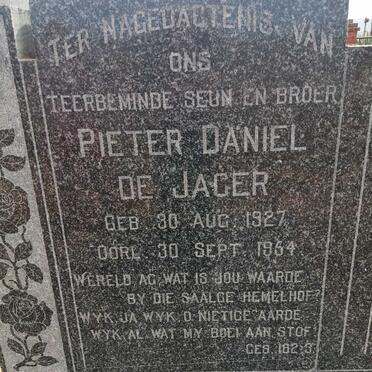 JAGER Pieter Daniel, de 1927-1954