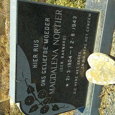 NORTIER Magdalena nee BARNARD 1904-1943