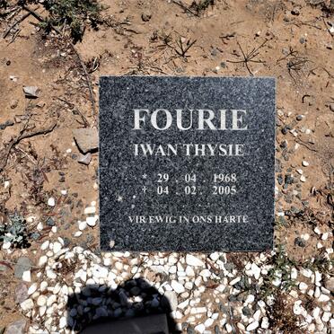 FOURIE Iwan Thysie 1968-2005