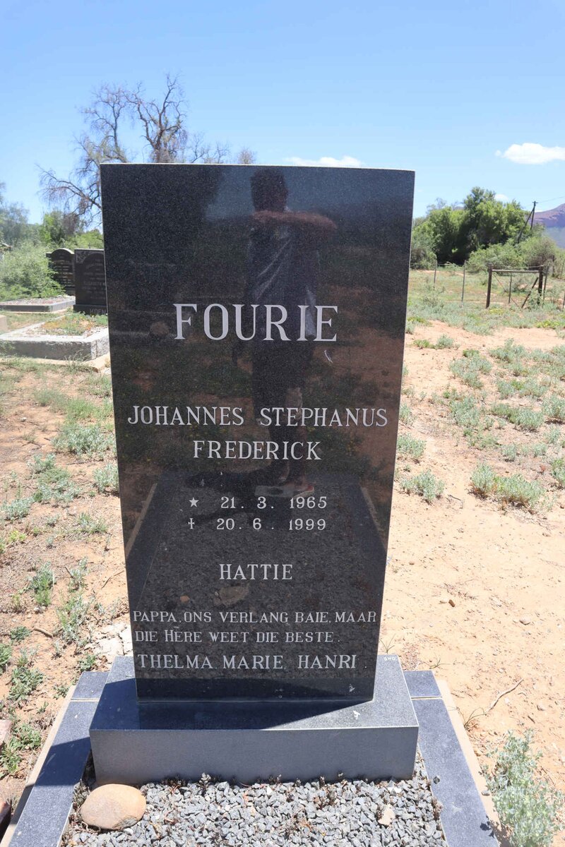 FOURIE Johannes Stephanus Frederick 1965-1999