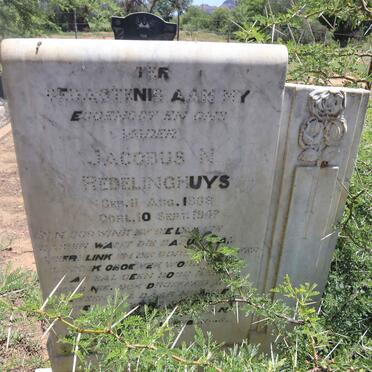 REDELINGHUYS Jacobus N. 1898-1947