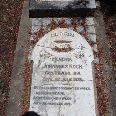 KOCH Hendrik Johannes 1881-1938