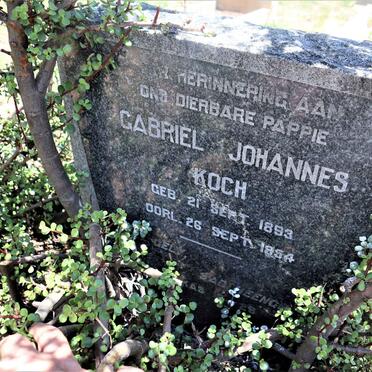 KOCH Gabriel Johannes 1893-1954
