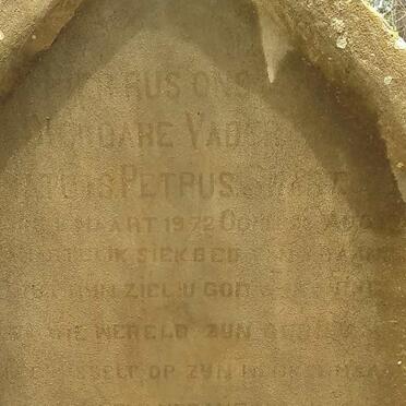 SWART Ignatius Petrus 1872-