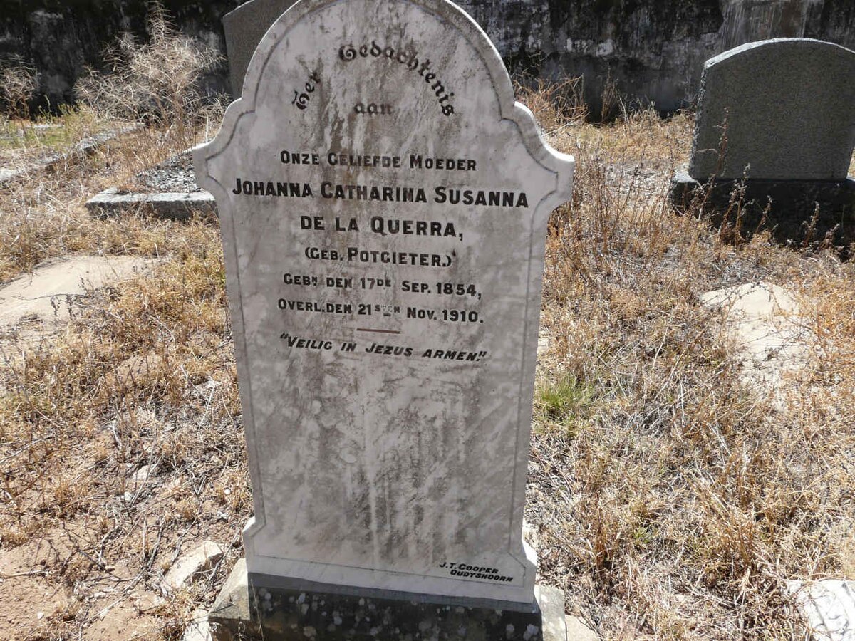 QUERRA Johanna Catharina Susanna, de la nee POTGIETER 1854-1910