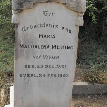 MEIRING Petrus Stephanus 1857-1913 &amp; Magdalena VIVIER 1861-1902