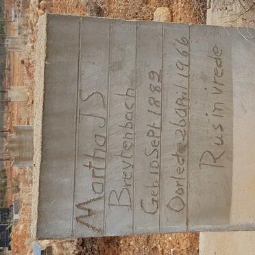 BREYTENBACH Martha J.S. 1882-1966