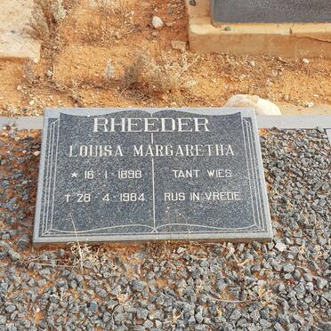 RHEEDER Louisa Margaretha 1898-1984