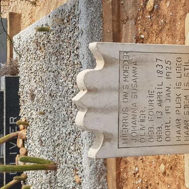 OLIVIER Johanna Susanna nee FOURIE 1837-1925