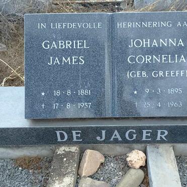 JAGER Gabriel James, de 1881-1957 &amp; Johanna Cornelia GREEFF 1895-1963