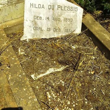 PLESSIS Hilda, du 1893-1951