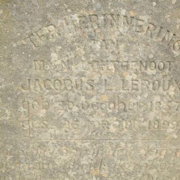 ROUX Jacobus L., le 1857-1899