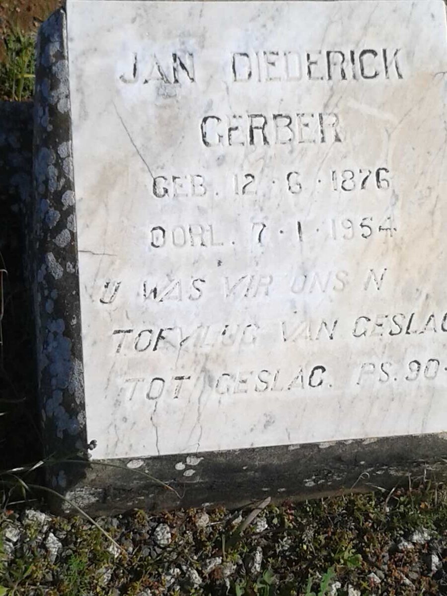 GERBER Jan Diederick 1876-1954