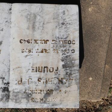 FOURIE Jakobus J.P. 1873-1949